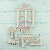 Shabby Chic Resin Treasures Window Decor